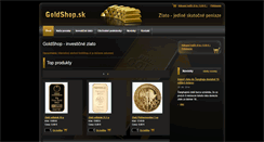 Desktop Screenshot of goldshop.sk