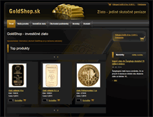 Tablet Screenshot of goldshop.sk